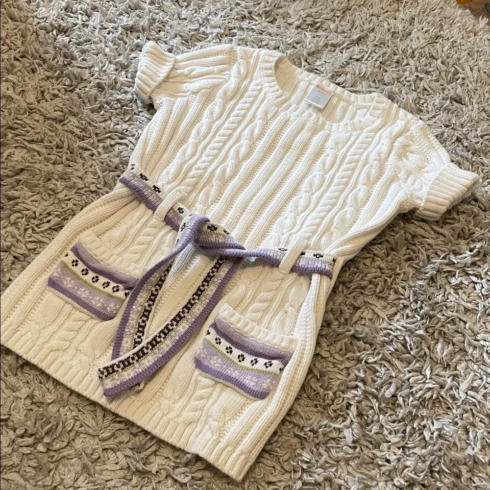 2011 Gymboree Outlet “Cowgirls At Heart” Belted Sweater Top, Size M (7-8)